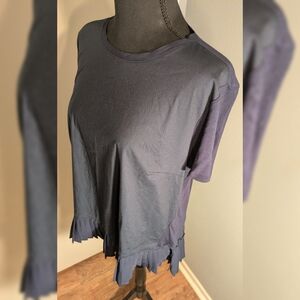 Simply Vera Vera Wang Navy Short Sleeve Tee